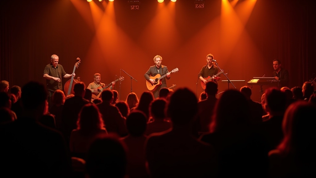Live music performance with audience enjoying a concert in an Irish venue